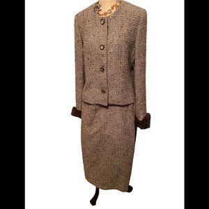 Vintage MichaelDeGray by George Simonton 2-Piece Tweed Skirt Suit
